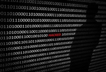 Anonymous hacker without face hacked personal computer