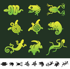 Reptile Icon Set