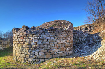 Ruins of medieval fortress