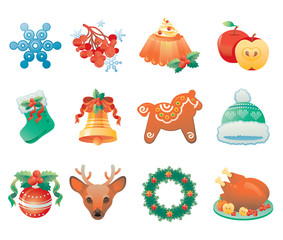 Christmas icon set