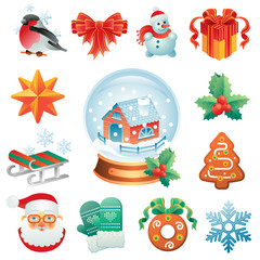 Christmas icon set