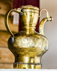 old brass lamp