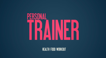 Personal Trainer - Health Food Workout - modern design
