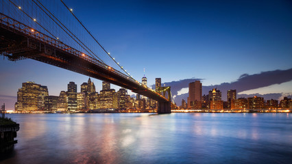 Obraz na płótnie Canvas New York Brooklyn Bridge