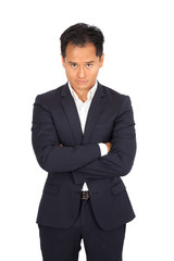 Handsome man doing different expressions in different sets of clothes: posing