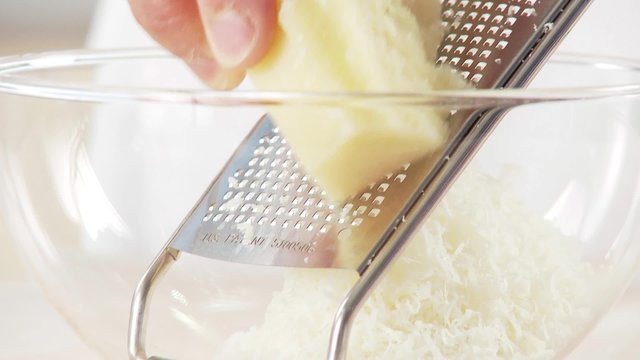 Grating Parmesan