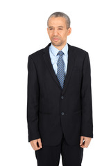 Handsome man doing different expressions in different sets of clothes: sad