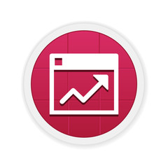 Obraz premium Circle App Icon- Red