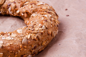 turkish bagel with grain