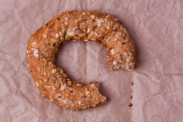 turkish bagel with grain