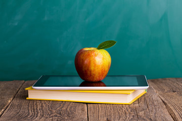 Tablet pc and different schoolchild and student studies accessor