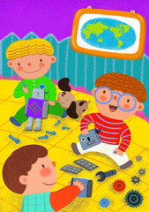 Plakat Illustration of childhood