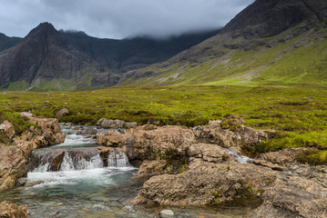 Fairy pools waterfalls, isle of Skye, Scotland
