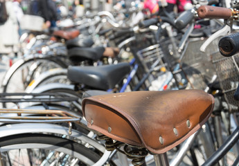 bike seat - soft focus with vintage film filter