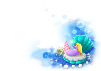 summer story and the sound of summer through shell