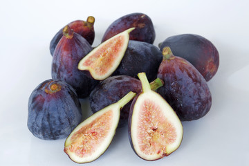 Organic figs isolated on white background
