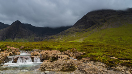 Fairy pools waterfalls, isle of Skye, Scotland