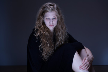 Teenage victim of online bullying