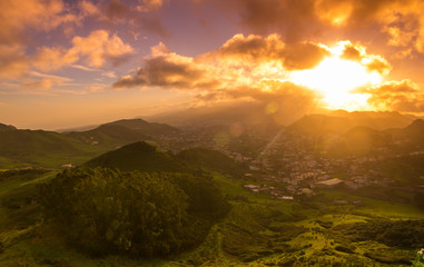 Tenerife on sunset