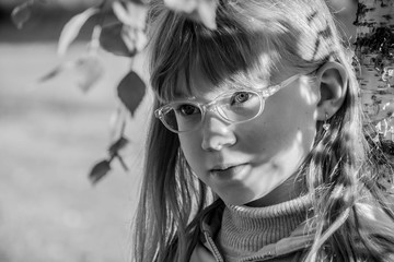 Portrait of a smiling little girl