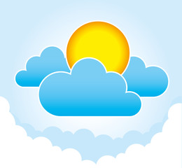 Cloud weather design.