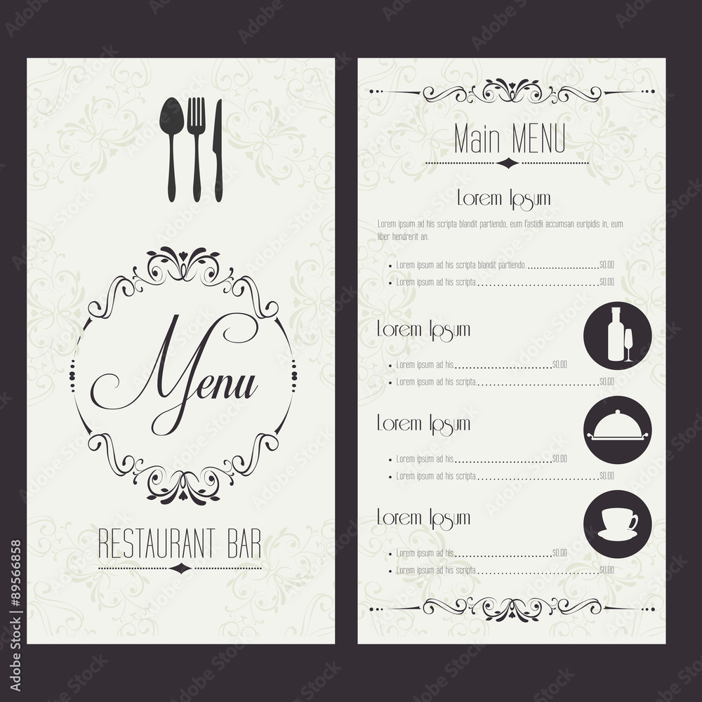 Sticker restaurant design.