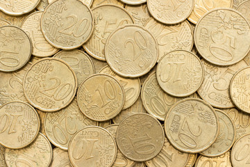Euro Coins Wallpaper / Texture