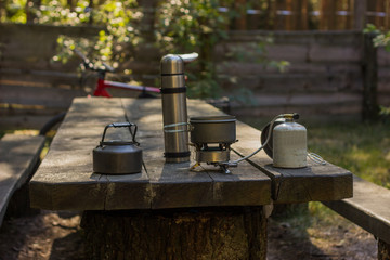 Equipment for the hike.