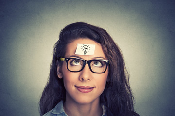 Young woman has a good idea