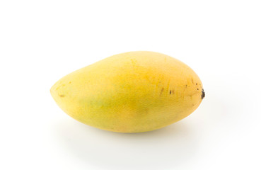 fresh mango on white background