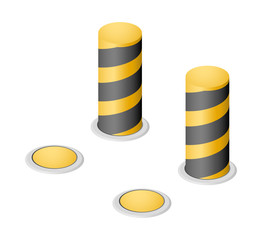 vector retractable bollards