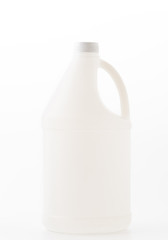 detergent bottle on white background