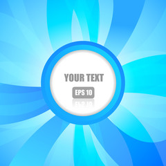 Vector : Abstract blue stripe and circle with space for text