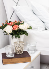 cozy home white bedroom