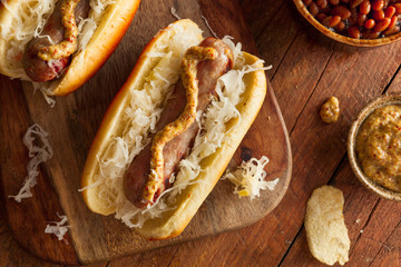 Beer Bratwurst with Sauerkraut