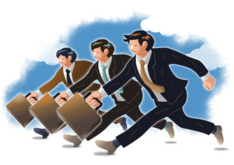 businessman and the beginning of salesperson