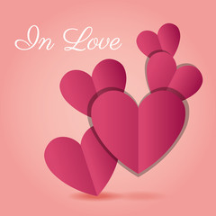 Romantic love design.