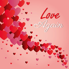 Romantic love design.