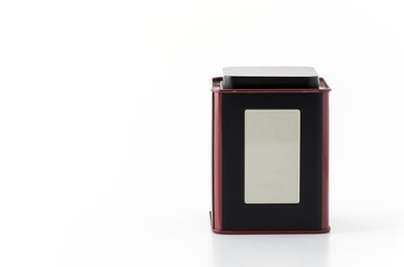 tea box on white background