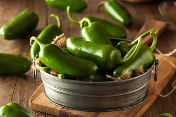 Gardinen Chilischoten Organic Green Jalapeno Peppers  © Brent Hofacker