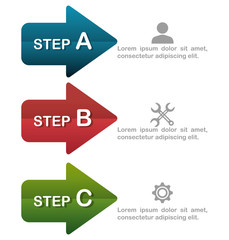 Arrows Infographic design.