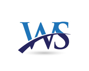 WS Logo Letter Swoosh
