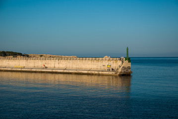 Landing stage to the ocean