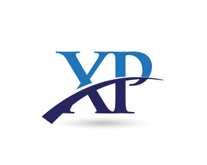 XP Logo Letter Swoosh