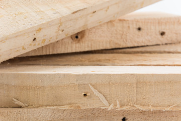 light brown wood on white background