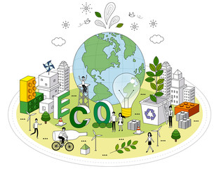 smart life and recycling ,eco-life