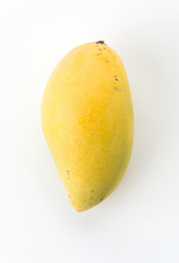 fresh mango on white background