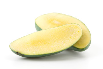 fresh mango on white background