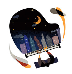 night view with piano © kpg_ivary