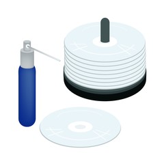 CD or DVD with A Cleaning Solution